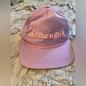 Ski Like a Girl Flatbill Hat